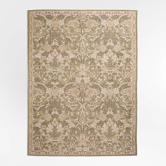 Ennis Performance Traditional Handknotted Green Rug
