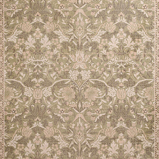 Ennis Performance Traditional Handknotted Green Rug