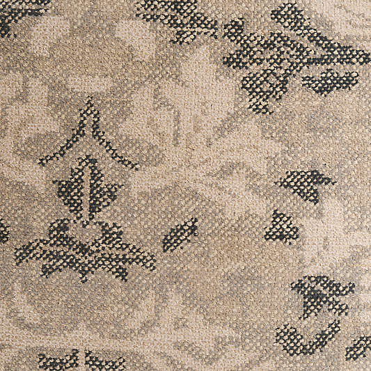 Ennis Performance Traditional Handknotted Grey Rug Swatch 12"x18"
