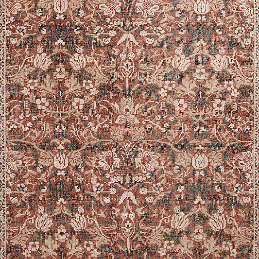 Ennis Performance Traditional Handknotted Rust Red Rug