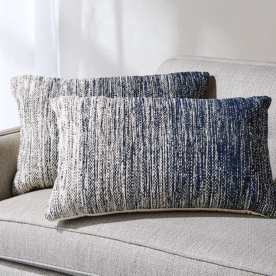 Enzo Blue Ombre Decorative Throw Pillows 24"x16", Set of 2 + Reviews