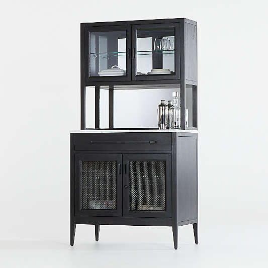 Enzo Bar Cabinet with Hutch