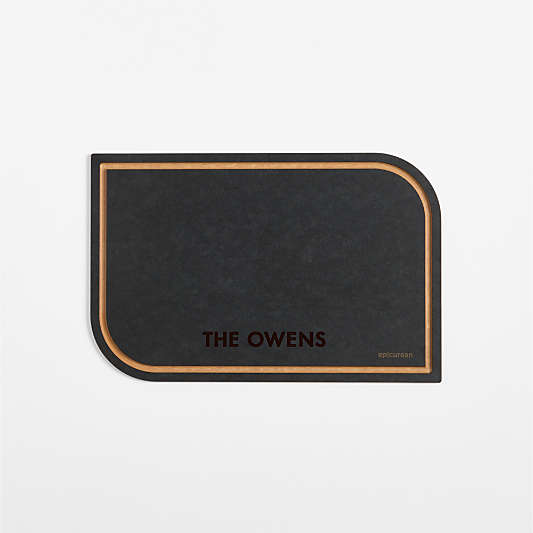 Epicurean Medium Black Paper Composite Geo Cutting Board