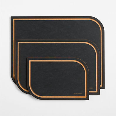 View Epicurean ® Black Paper Composite Geo Cutting Board, Set of 3 details