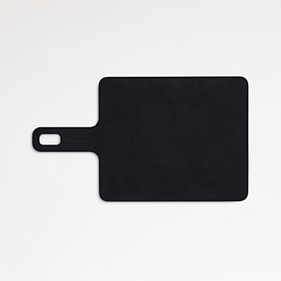 View Epicurean ®Cut-and-Serve Black Paper Composite Cutting Board with Handle 9"x7.5" details