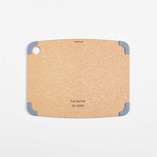 Epicurean Natural and Blue Non-Slip Paper Composite Cutting Board 14.5"x11.25"
