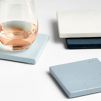 View Epice Concrete Coasters, Set of 4 details