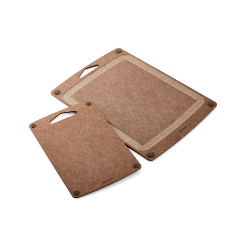 Epicurean Nutmeg Brown 2Piece Paper Composite NonSlip Cutting Board