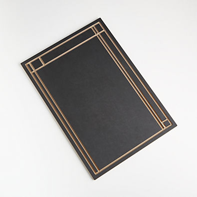 View Epicurean ® x Frank Lloyd Wright Cut-and-Serve Black Serving Board 19.5"x13" details