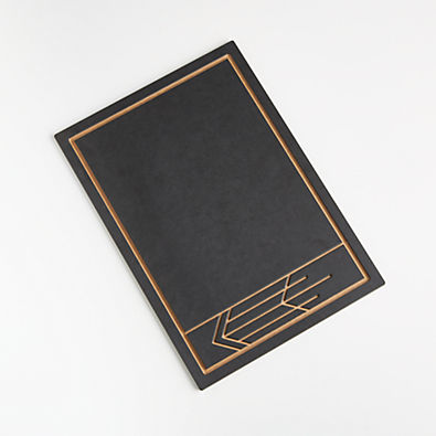 View Epicurean ® x Frank Lloyd Wright Cut-and-Serve Black Serving Board 14"x10" details