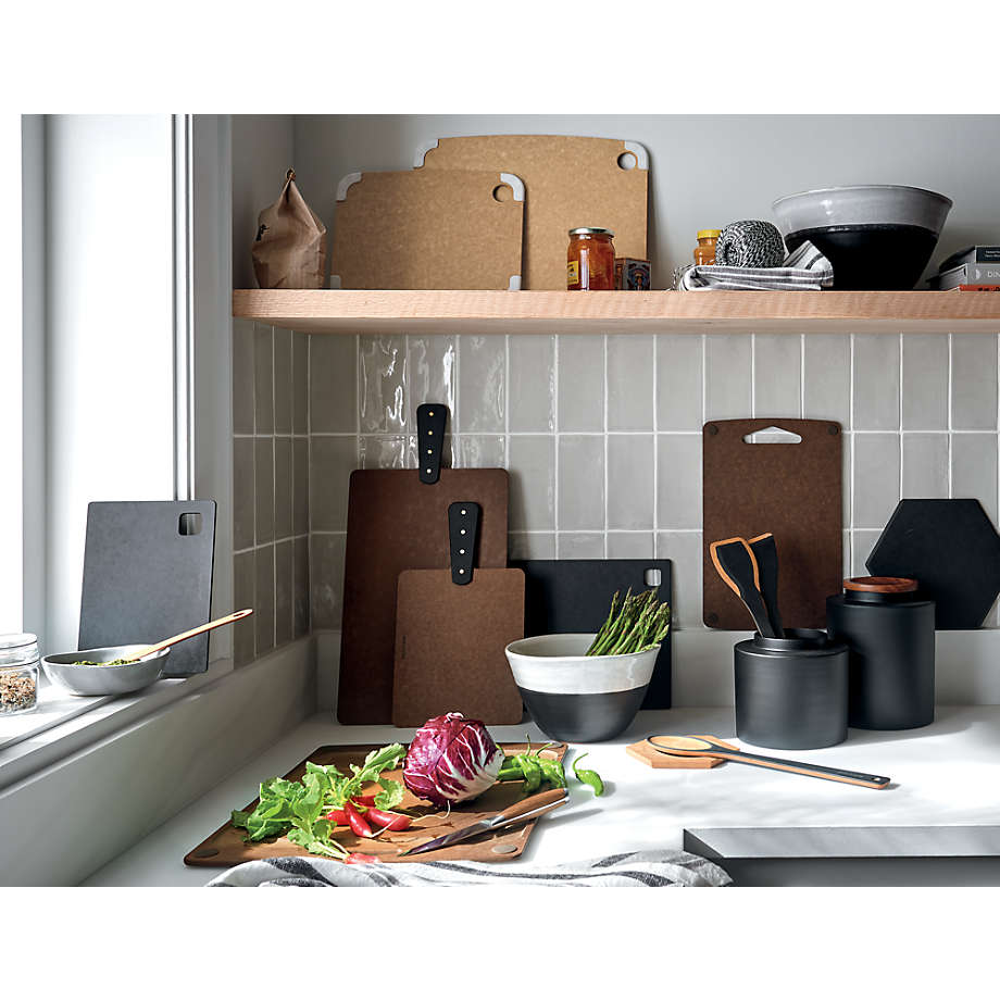 Crate&Barrel Epicurean ® Gourmet Modern Black Paper Composite