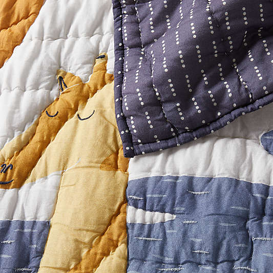 Equator Cotton Voile Reversible Kids Quilt