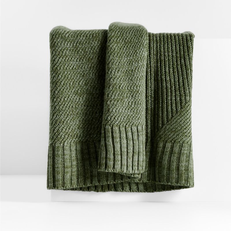 Organic Cotton 80"x80" Camel Brown Chunky Hand-Knit Bed Throw Blanket