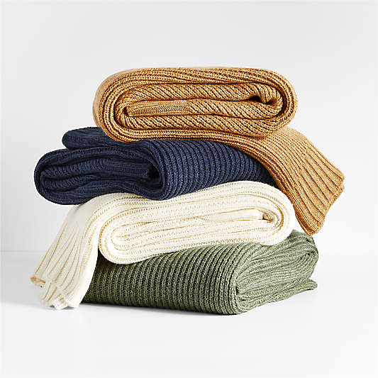 Equinox 70"x55" Sweater Knit Throw Blankets