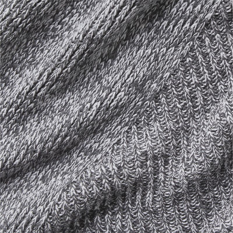 Sweater Knit 70"x55" Storm Grey Throw Blanket - image 5 of 6