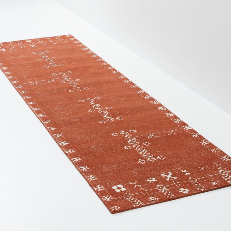 Erria Clay Rug 2.5'x9' | Crate & Barrel