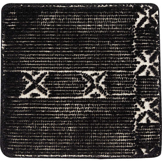 Erria Black Rug Swatch 12"x12"