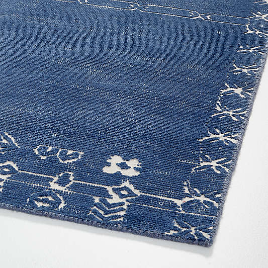 Geometric Blue Rugs Crate & Barrel