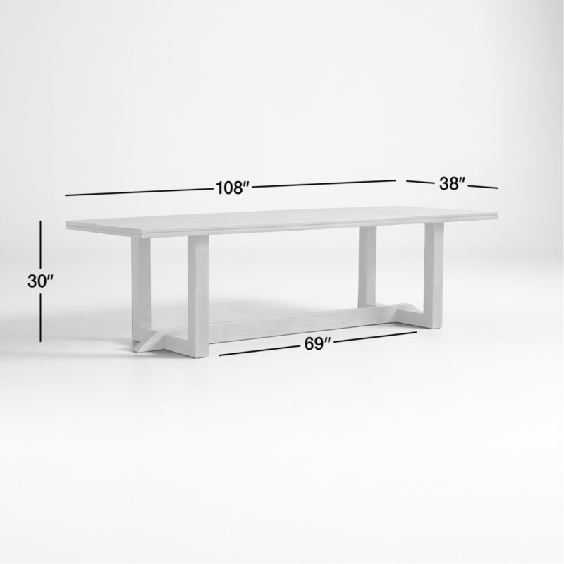 View Es Taller 108" White Oak Wood Dining Table by Athena Calderone - image 3 of 14