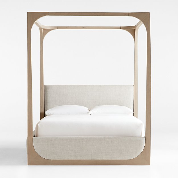 SALEで更にお買得 Escondido Weathered Queen Upholstered Wood Acacia Grey その他