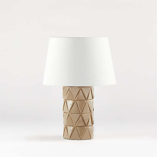 Esme Table Lamp with White Taper Shade
