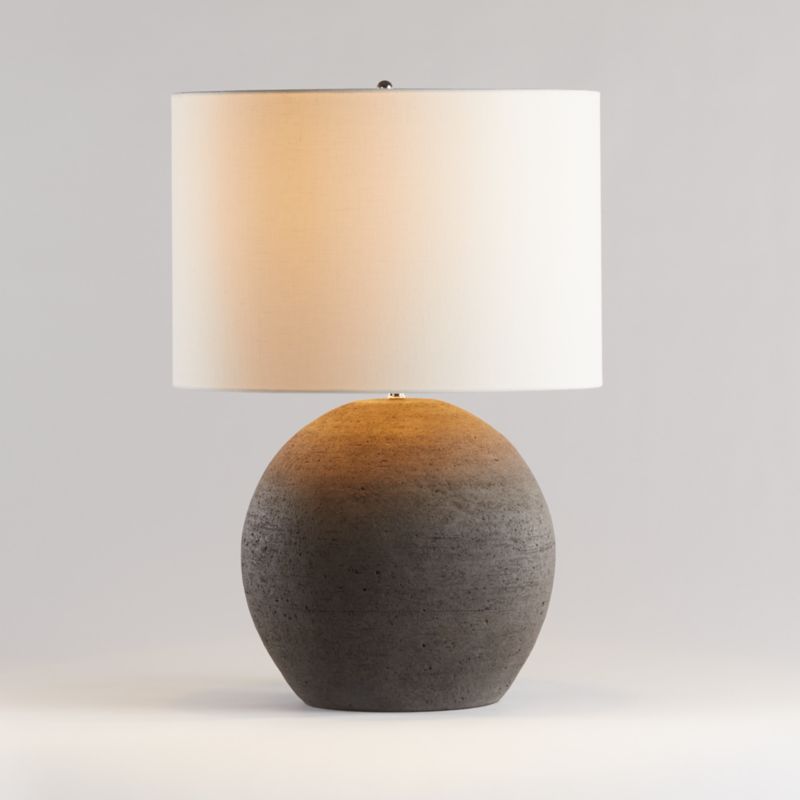 Esphera Grey Round Table Lamp 26.8" - image 0 of 11