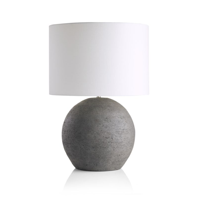 Esphera Grey Round Table Lamp 26.8" - image 8 of 11