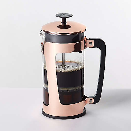 ESPRO P5 32-Oz. Glass and Copper-Plated Stainless Steel French Press