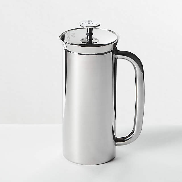 Fellow Clara Coffee Press Coffee Maker - Portable French Press Stainless  Steel - Insulated French Press Coffee Maker with Enhanced Filtration System  - 24 oz Carafe 