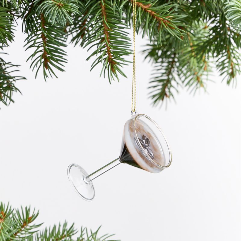 Espresso Martini Glass Christmas Tree Ornament, Set of 4 - image 1 of 4