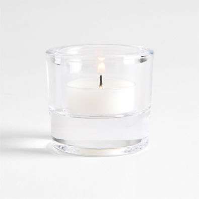 View Essential Modern Tall Glass Tealight Candle Holder details