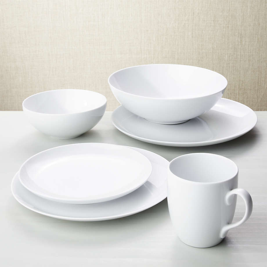 Crate&Barrel Aspen Espresso Cup with Saucer, Set of 8