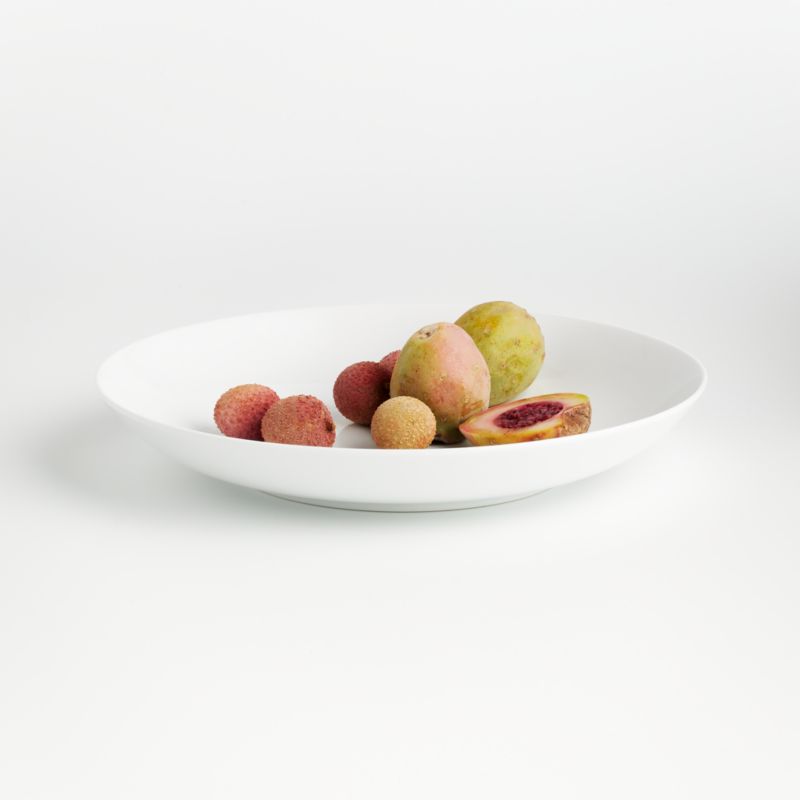 Craft White Stoneware Low Bowls, Set of 8