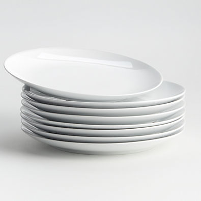 View Aspen Porcelain Coupe Dinner Plates, Set of 8 details