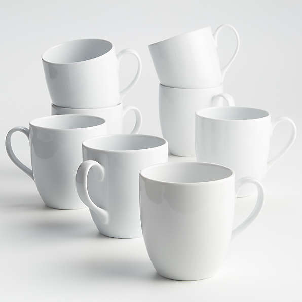 White Mugs Crate And Barrel