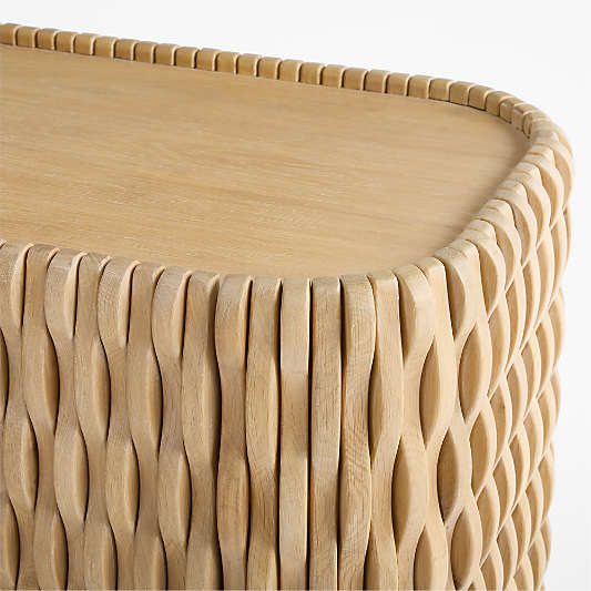 Esselen 78" White Oak Storage Media Console