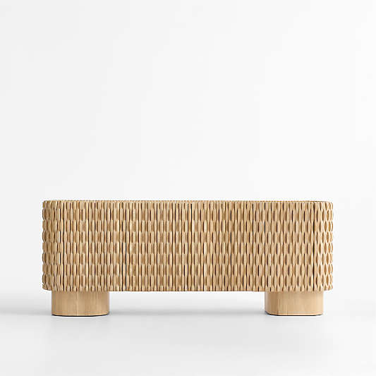 Esselen 78" White Oak Storage Media Console