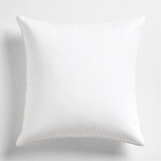 Essential Organic Cotton Down Feather Euro Sham Bed Pillow Insert