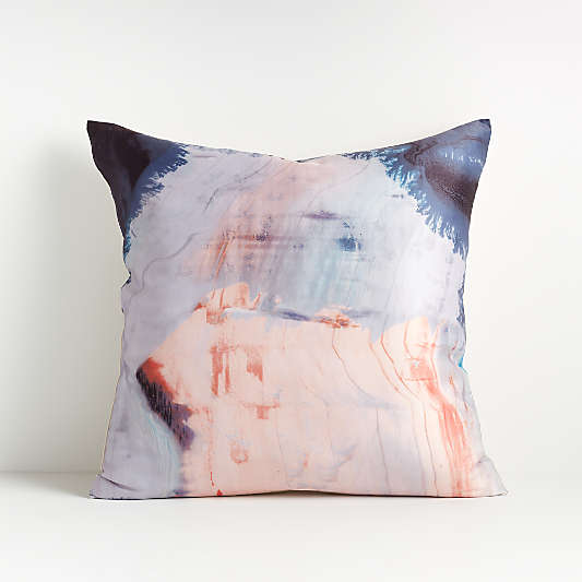 Estela 18"x18" Brushstroke Throw Pillow Cover