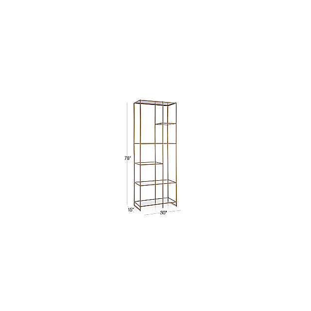 Crate and deals barrel estelle bookcase