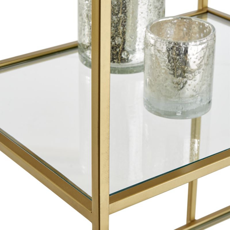 Estelle Brass And Glass Bookcase