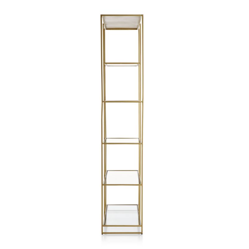 Estelle Brass And Glass Bookcase