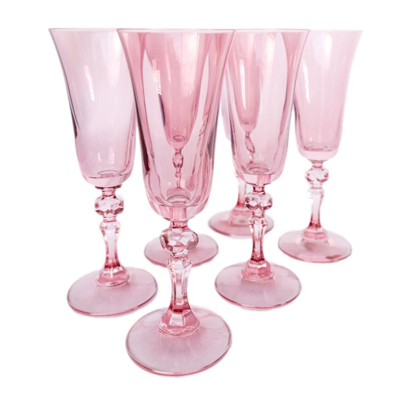 Estelle Rose Colored Regal Flutes, Set of 6 - image 1 of 2