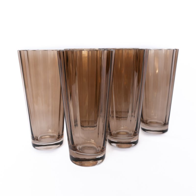 Estelle Mocha Colored Sunday High Balls, Set of 6 - image 1 of 2