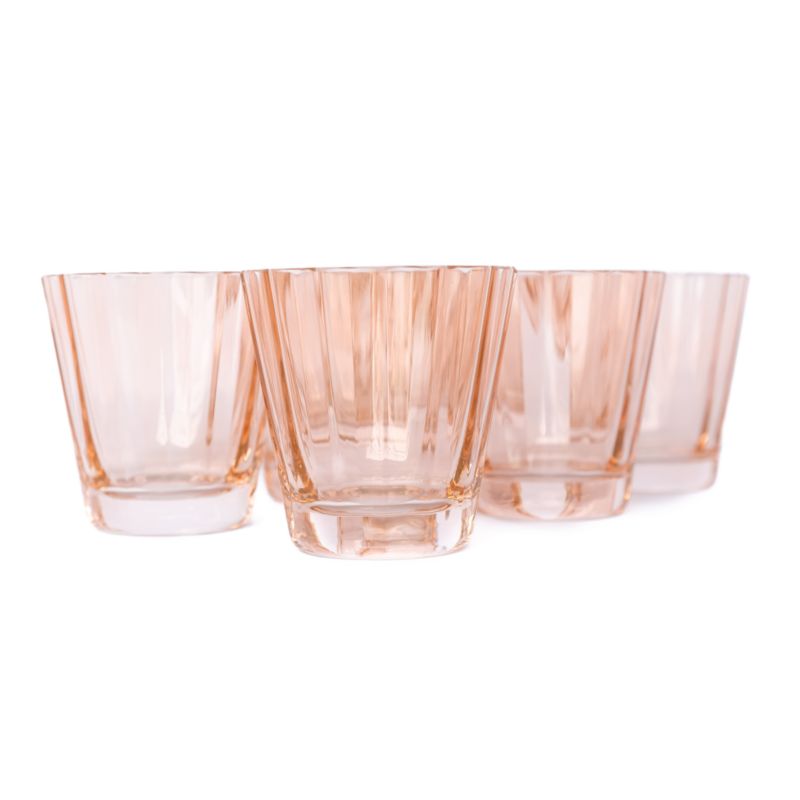 Estelle Blush Pink Colored Sunday Low Balls, Set of 6 - image 1 of 2