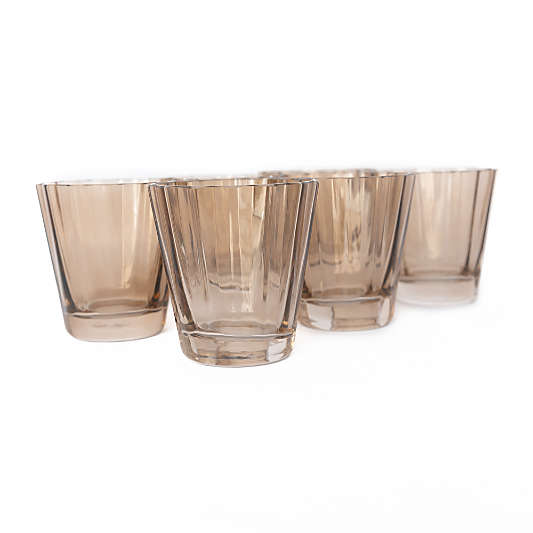 Estelle Mocha Colored Sunday Low Balls, Set of 6