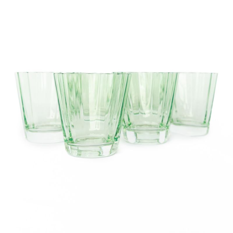 Estelle Mint Green Colored Sunday Low Balls, Set of 6 - image 1 of 2