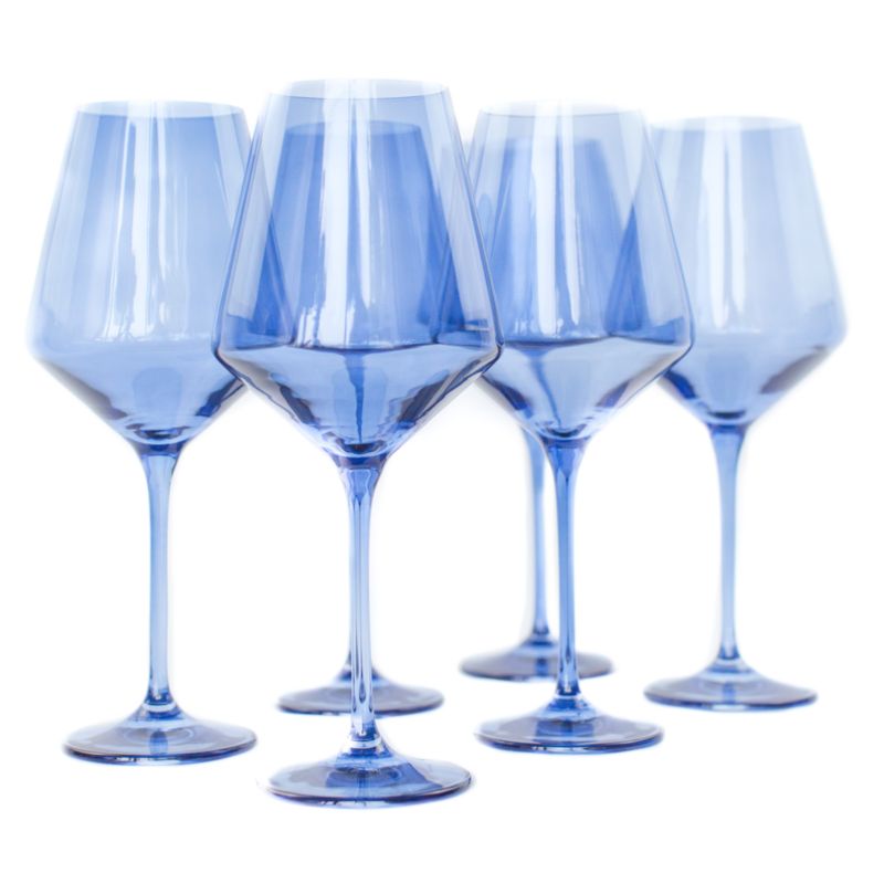 Estelle Cobalt Blue Colored Wine Stemware, Set of 6 - image 1 of 2
