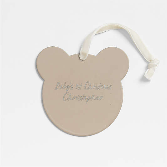 Baby's First Etchable Keepsake Ornament Bear