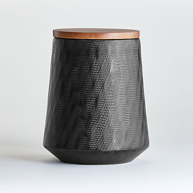 View Ethan Large Black Ceramic Canister details